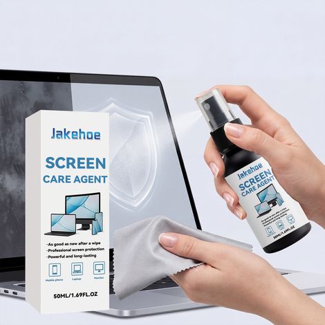 Bildschirmreiniger, rückstandsfrei, schnelltrocknend, antistatisch, staubentfernend, milde Formel, geeignet für Mobiltelefone und Computer – 50 ml -- BIEMMEDUE (1/5)