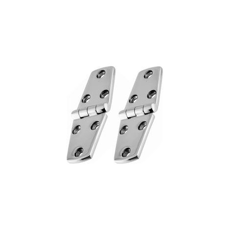 2 PCS Charnière pour Navire Acier Inoxydable 316 102 × 38 mm Charniere Porte Placard Utilisé pour Les Bateaux,Yachts,Charnières de Porte Les Charnières d'Armoire Les Charnières de Raccordement (1/5)