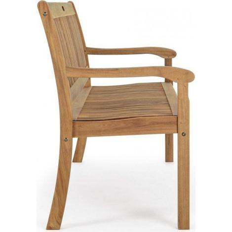 Panchina 3 posti Noemi in legno di acacia cm 158x60x88h (1/5)
