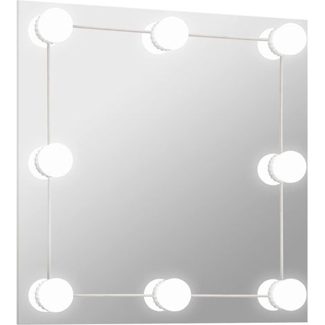 Maison Exclusive - Specchio da Parete Quadrato con Luci LED in Vetro (1/5)