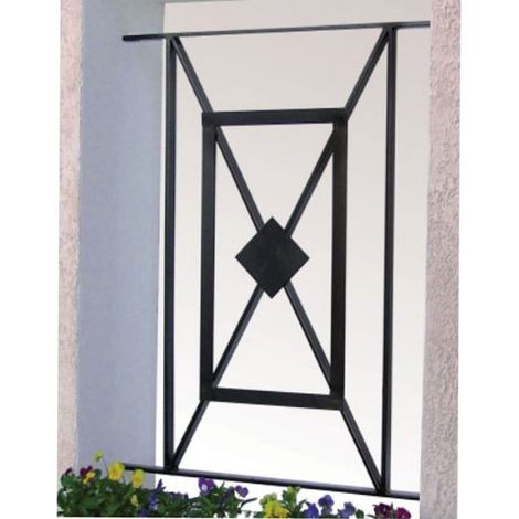Grille de Defense Toulousaine pour Fenetre H= 45 cm x L= 80 cm (côte tableau)