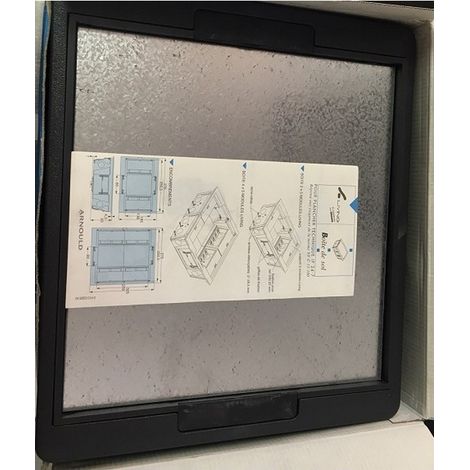 Arnould 28311 – IP 24-7 Bodensteckdose – 4 x 5 Module – LIVING-Serie – Anthrazit
