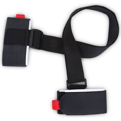 Sangle Porte-Ski - Réglable 38 à 120 cm - En Polyester et Nylon - Rembourrée Gel de Silice - Pour Ski Snowboard Bâtons - 2 Pièces (1/5)