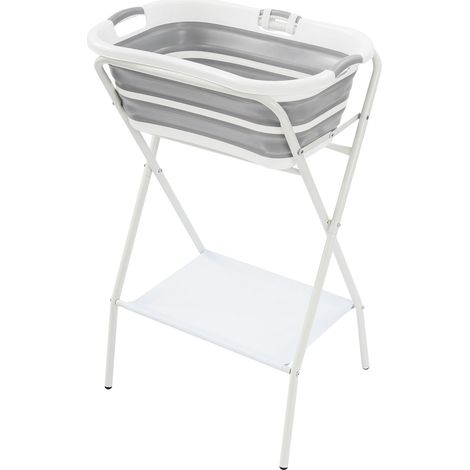 Foldable Pet Bathing Tub with Safety Strap 50kg Load Capacity for Small Dogs and Cats (1/5)