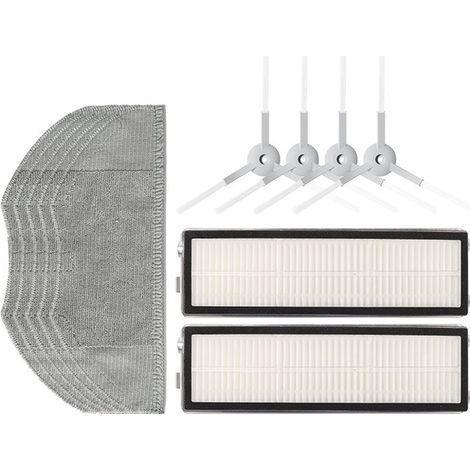 Adecuado para los accesorios del robot aspirador antienredos Mijia: filtro de cepillo lateral STFCR01SZ, paño de mopa lavable HEPA. (1/4)