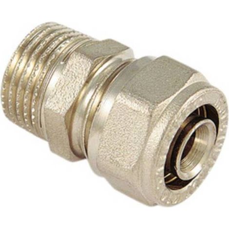 5 x RACCORDO DIRITTO MASCHIO 20X1/2 P/MULTISTR