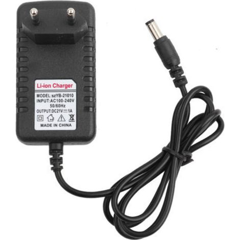 21V/1A Netzteil für Lithium-Ionen-Akkus, Netzteil mit dickem Kupferkern, 5,5 x 2,5 mm Anschluss (I)