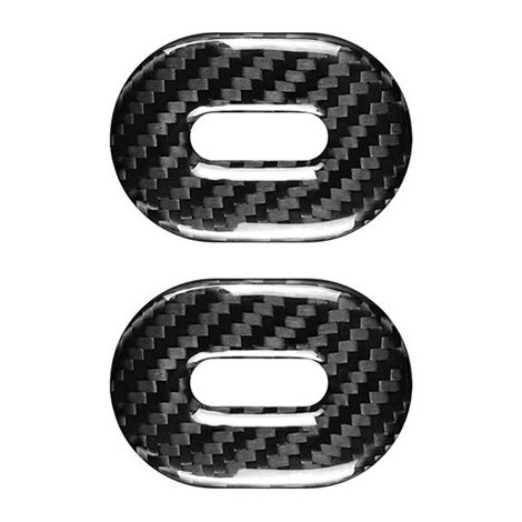 1 Paar Farben: Kohlefaserstruktur Material: Kohlefaser Aufkleber zur Modifizierung des Innenraums des Autositzlehnen-Verschlussrahmens. (1/5)