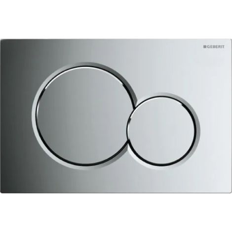 PLACCA 2 TASTI MODELLO SIGMA 01 CROMATA LUCIDA   GEBERIT