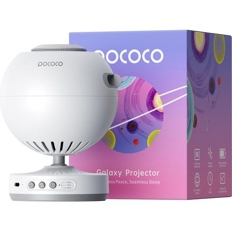 Projecteur Ciel Étoile, Projecteur Galaxie Rechargeable, 5K HD Discs Galaxie RéAliste, Autonomie 6h, Minuterie, 2 Disques Replaceable. DéCo Chambre, éTude, DéTente, Pour Adultes Et Enfants (1/5)