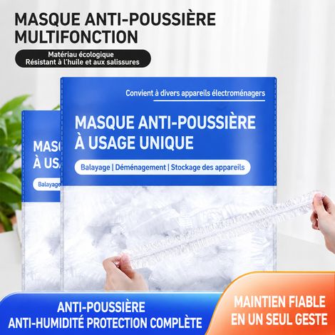 Housse de protection anti-poussière jetable en PE pour électroménager 90x90 cm lot de 20 pièces 20 90x90cm 900 g – Livraison gratuite (1/5)