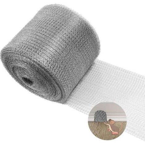 Nagetiersichere Barriere, Edelstahl-Füllmaterial für Wandrisse und -löcher, doppellagige Drahtgeweberolle, 12,7 cm x 6 m (1/5)