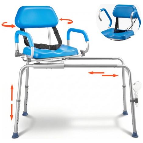 Chaise de Baignoire Coulissante Siège de Transfert pour Baignoire (1/5)