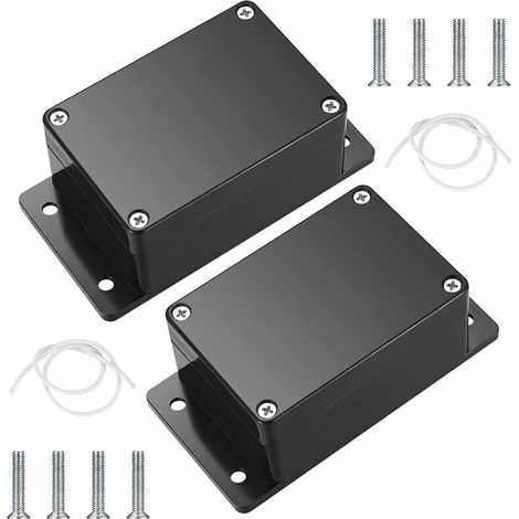 Boîte de dérivation étanche IP65 – 2 pièces 100 x 68 x 50 mm – ABS noir pour installations intérieures et extérieures – Protection optimale câbles (1/5)