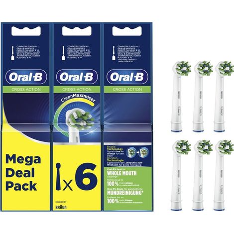 ORAB-PAE-CAB PRO CA 6U Cabezal de Recambio para cepillo Oral-B Pro Cross Action/ Pack 6 uds