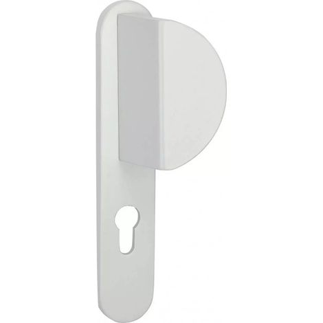 Poignée de porte palière Chantilly pour serrure Tribando – Finition blanche – Verrouillage 3 points – Boîtier acier 15/10ème (1/6)