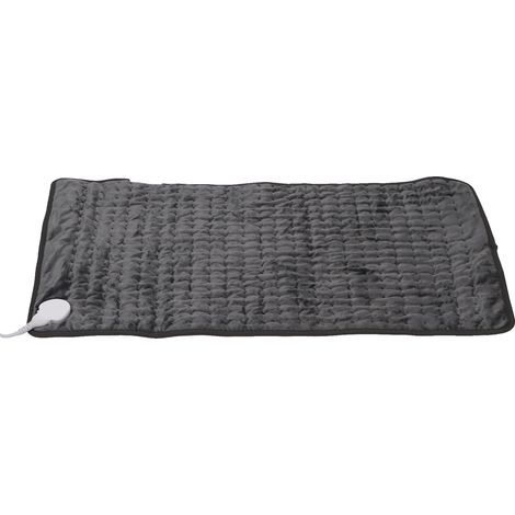 Coussin chauffant électrique doux, 6 niveaux de chaleur, couverture chauffante électrique automatique, vert foncé, 76 x 40 cm, prise britannique, 220-240 V (1/5)