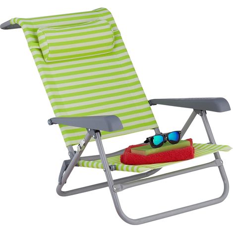 Beach chair with neck pillow - foldable (1/5)