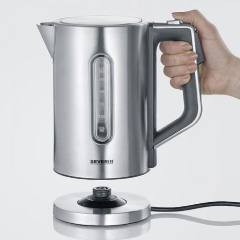Bouilloire Electrique SEVERIN WK3418 - Inox - 1,7 L - Température réglable - Affichage LCD (1/5)