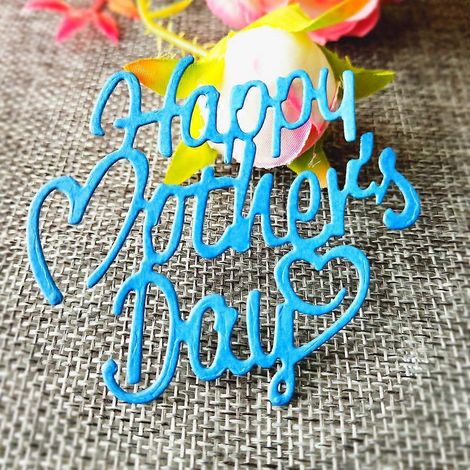 Pochoir en métal en forme de cœur pour la fête des mères - Tampon pour scrapbooking et autres projets DIY (1/4)