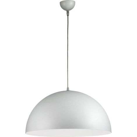OFU Sospensione Semisfera in Metallo Bianco E27 IP20 - Lampadario a sospensione moderno per interni dal design minimalista Rossini Group