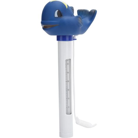 Thermomètre flottant en forme d'animal de dessin animé pour piscines, saunas et spas (bleu) (1/5)