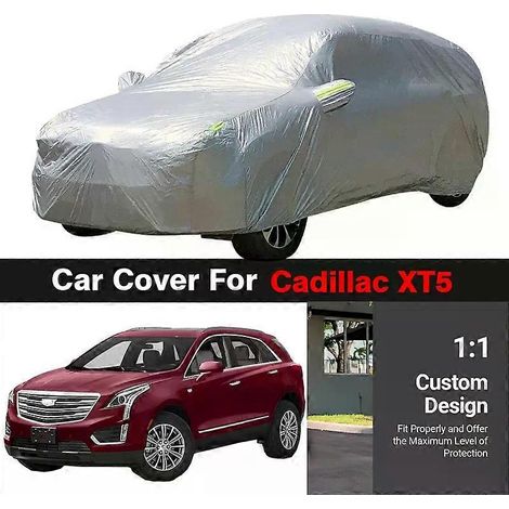 Housse intégrale de voiture extérieure anti-UV, pare-soleil, résistante à la neige et à la pluie, anti-poussière pour Cadillac XT5 (1/5)