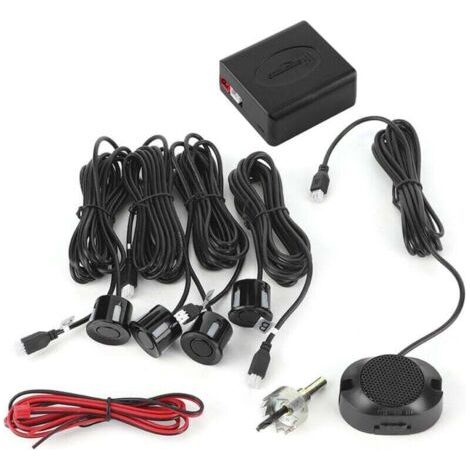Kit d'aide à l'inversion de radar de recul avec capteur de stationnement de voiture avec alarme sonore (1/4)