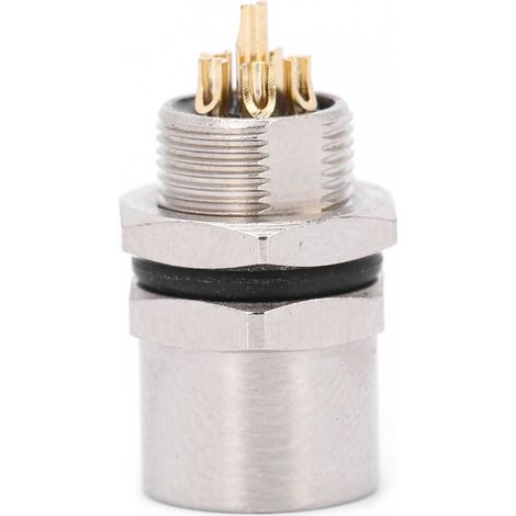 Connecteur M8-B-S6 à 6 broches, étanche IP67, montage sur carte avant, étanchéité à la résine époxy (1/5)