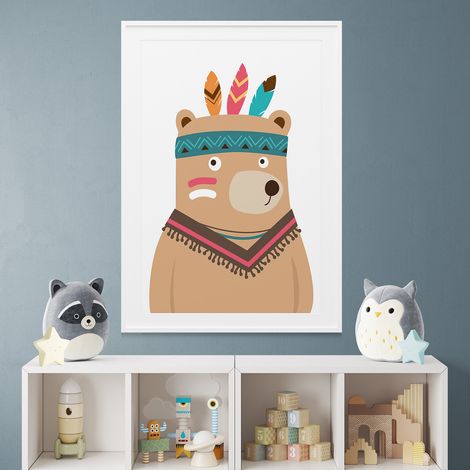 Poster / Affiche enfants - Ours indien - 50x75 cm (1/3)