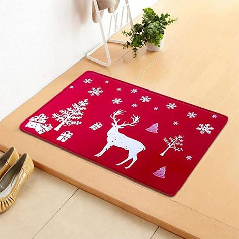 Chaussette De Noël - Tricotée En Acrylique - Motif Monogramme Brodé - Boucle De Suspension - Taille Mini 40 X 60 Cm - Pour Décoration De Cheminée Porte Arbre De Noël - 1 Pièce (1/4)