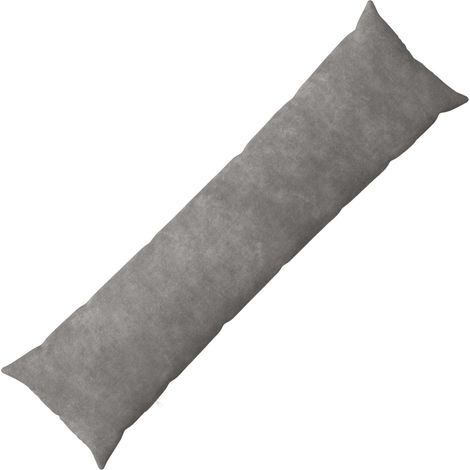 Coussin décoratif HEERLEN Gris clair 40 x 145 cm polaire en microfibre - vidaXL (1/5)