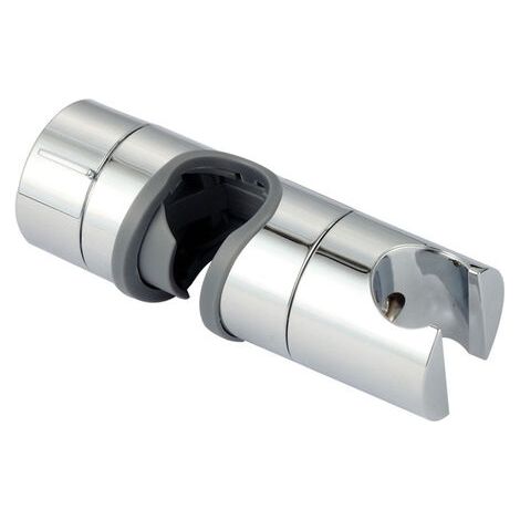 Support Réglable Pour Douche À Main - Tube 18 À 25 mm - Fixation Droite - Chrome Brillant - ABS - 1 Pièce (1/5)