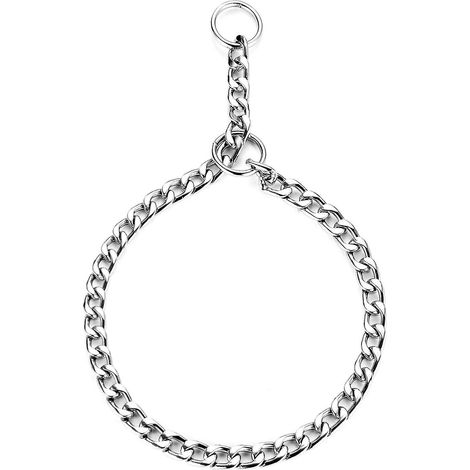 m-3.5mmx55cm-collier De Dressage Pour Chien Collier Chane Rglable En Acier Solide Chane Serpent En Mtal Pour Animaux Domestiques (1/5)