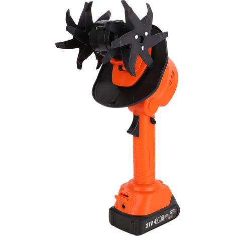 Motoculteur sans fil 235 tr/min, 4 rangs de fraises, batterie 1,5 Ah, largeur de travail de 10 cm, outil de jardinage portatif, prise européenne (1/5)