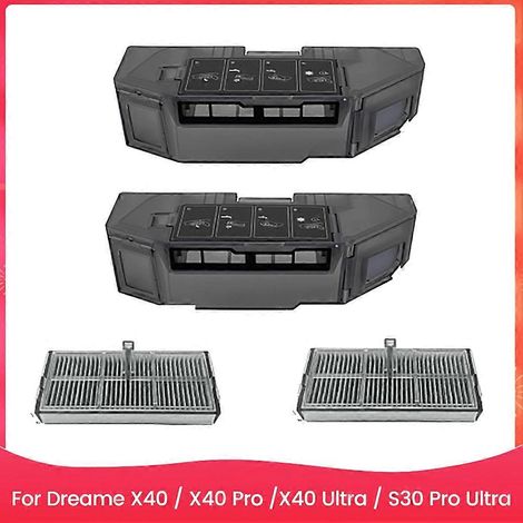 Filtre de Dust Box avec HEPA filtre de Dreame X40 Pro Ultra S30 Pro Ultra Aspirateur pièce détachée Trash Dust Box (1/5)
