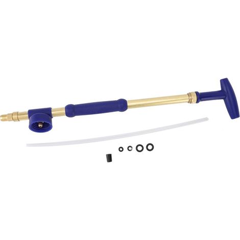 Pulvérisateur à pression manuel en acier inoxydable et cuivre, lance d'arrosage pour plantes, lance de pulvérisation avec tuyau pour flacon de jardin à buse unique. (1/5)