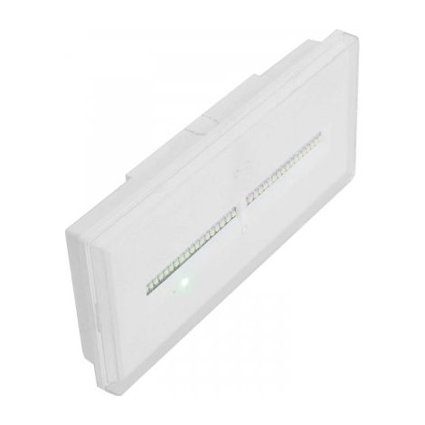 Zemper – Bloc autonome d'éclairage de sécurité ultra plat – 450lm – IP44 IK07 – Autonomie 1h – Télécommande pour tests automatiques (1/6)