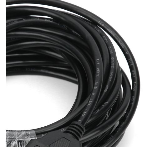 Câble d'extension OBD2 16 broches mâle vers femelle pour diagnostic automobile 10 mètres (1/4)