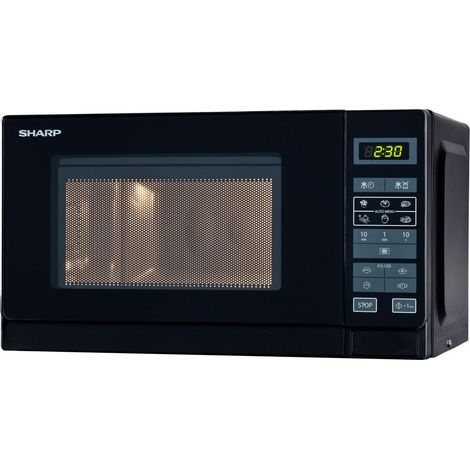 Sharp R-242 BKW Forno a Microonde Superficie Piana Solo Microonde 20 L 800 W Nero (1/3)