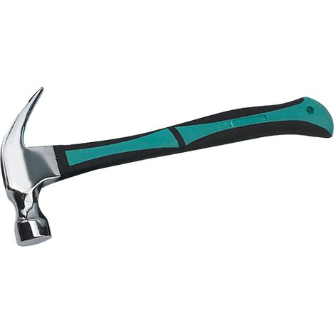 Marteau à griffe 8oz, intégré multifonction, manche caoutchouc anti-dérapant, acier au carbone pour arracher clous et clouer (1/5)