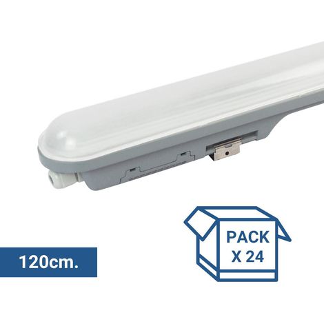 Pack x 24 - verknüpfbare LED Feuchtraumleuchte 36W - 120cm -