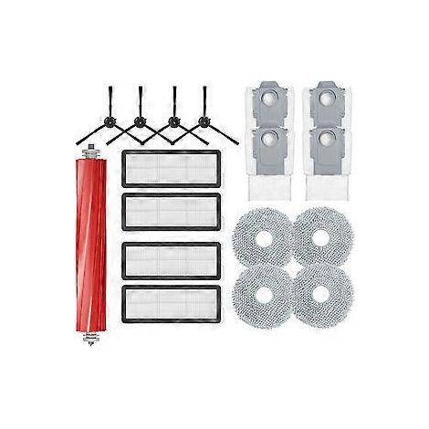 Pour brosse principale latérale Roborock Qrevo S, filtres HEPA, lingettes de nettoyage et sacs à poussière (1/5)