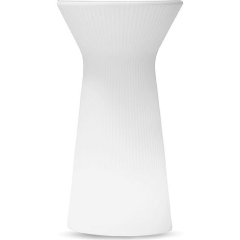 CAPRI 110 Table basse de 110 cm avec lumière et batterie rechargeable pour l'extérieur et l'intérieur, très résistante. Lumière RGB (1/6)