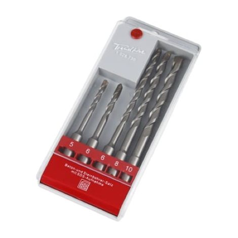 TrendLine SDS-Bohrer-Set für Beton & Stein 5-teilig Betonbohrer (1/2)