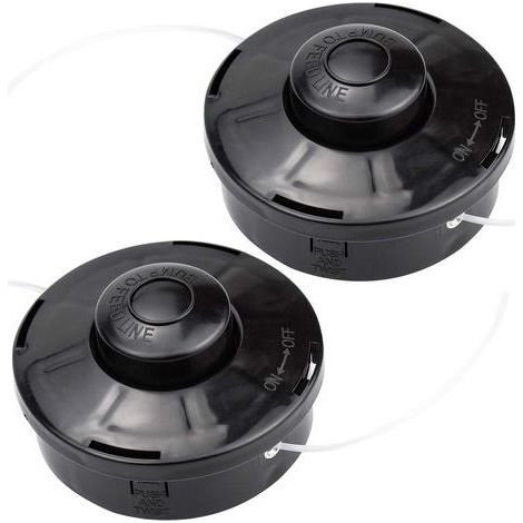 Lot de 2 Tête de débroussailleuse Universelle Nylon Bobine de Rechange de Tondeuse Débroussailleuse Tête De Coupe M10 X 1,25 pour Débroussailleuse Thermique à Essence (1/5)