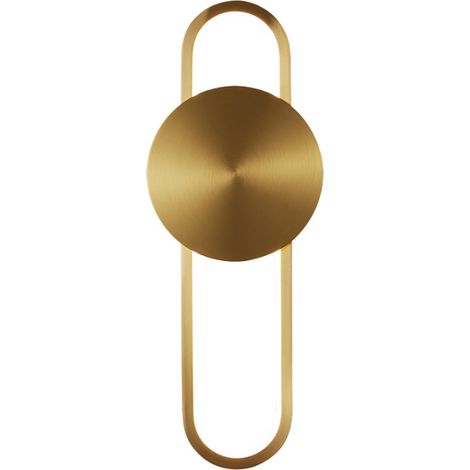 Elyptica – moderne goldene LED-Wandleuchte 40 cm (1/4)