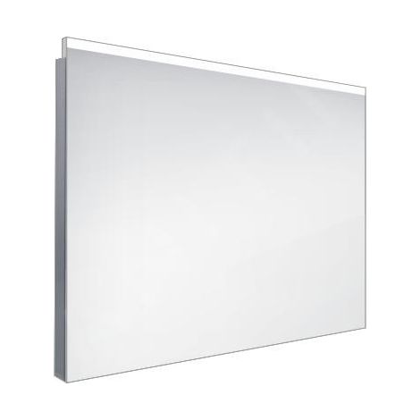 Nimco Miroirs - Miroir de salle de bains LED 800 x 600 mm, carré, aluminium ZP 8003 (1/3)