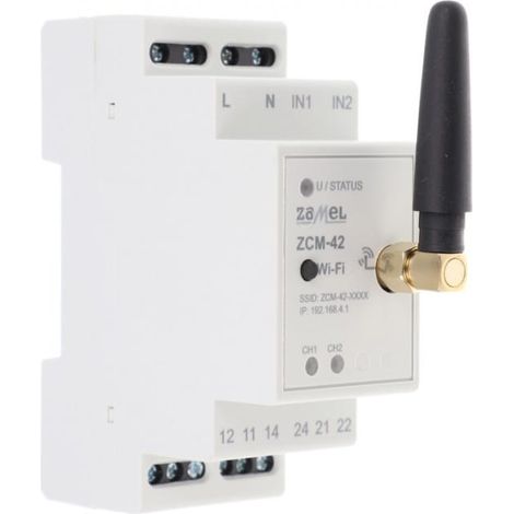 Timer WiFi 2xNO/NC 16A (spunto 111A/20ms) 230V AC ZCM-42 EXT10000265