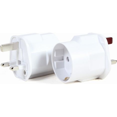 Adaptateur secteur Gembird A-AC-EUFUKM-01. Prise Schuko européenne vers fiche britannique. 13 A (1/4)